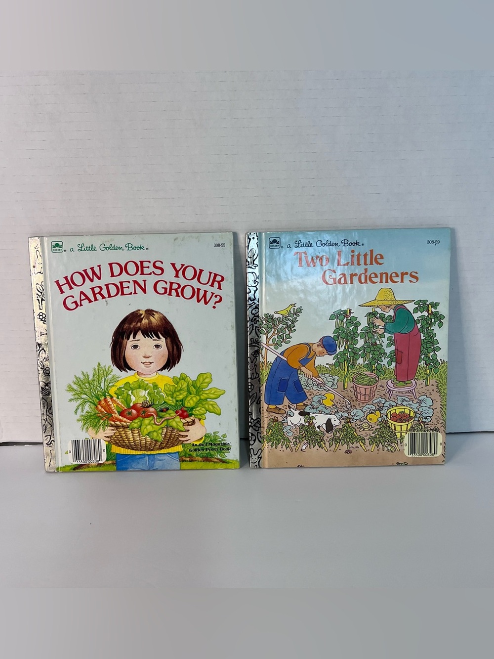 A  Little Golden Books LOT of 2 Garden Vintage Classic Children's Stories